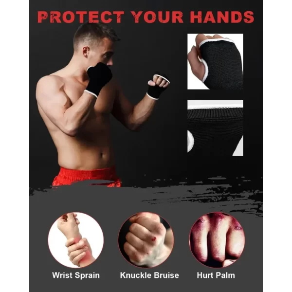4FT PU Leather Hanging Punching Bag with 11lb Sponge Filler and 12OZ Boxing Gloves for Adults - Image 6
