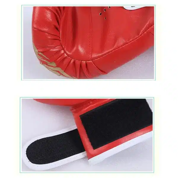 MMA Safety Boxing Gloves Helmet Head Gear & PU Leather Gloves - Image 6