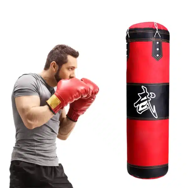 Bounce Back Sandbag Boxing Bag with Metal Chain Hook - Image 3