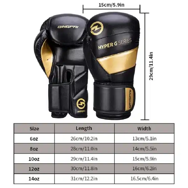 High Quality PU Leather Wear-Resistant And Breathable Boxing Gloves - Image 3
