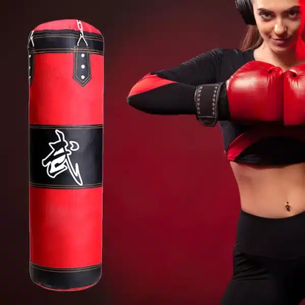 Bounce Back Sandbag Boxing Bag with Metal Chain Hook - Image 2