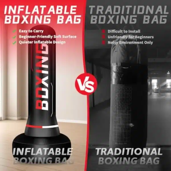 Freestanding Punching Bag with Boxing Gloves and Electric Air Pump for Beginners - Image 5