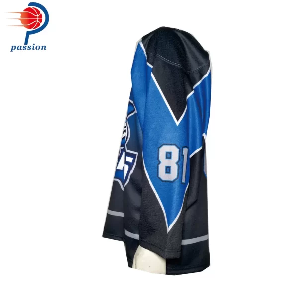 Custom Teamwear Shark Logo Ice Hockey Shirts for Training with Team Name - Image 3