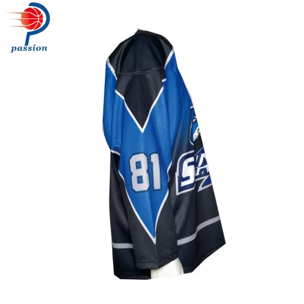 Custom Teamwear Shark Logo Ice Hockey Shirts for Training with Team Name - Image 2